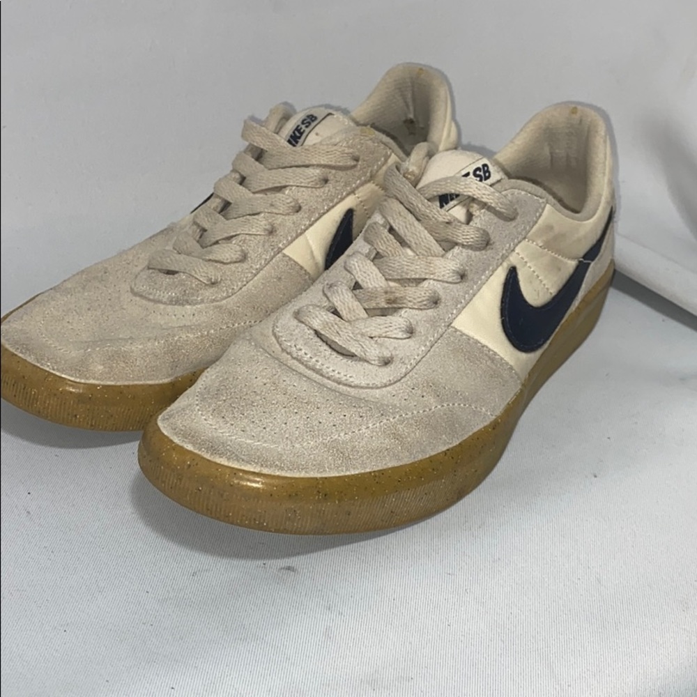 Nike SB AH3360-201 Tan Blue Skate Shoe Size 7.5